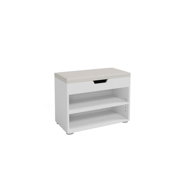 Vicco - Schuhbank Rolfe, Weiß, 60 x 45 cm