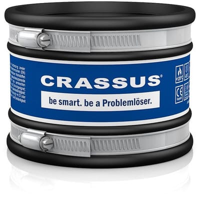 Le Sanitaire - Crassus Schlauchadapter Typ 1 druckd. 0,6 bar 100 - 116 mm Spannweite, CRA11018