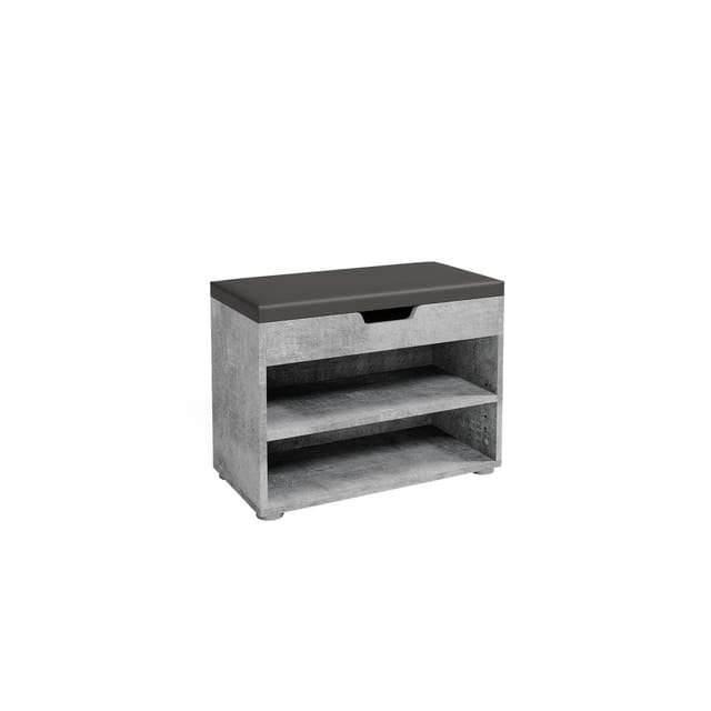 Vicco - Schuhbank Rolfe, Beton, 60 x 45 cm