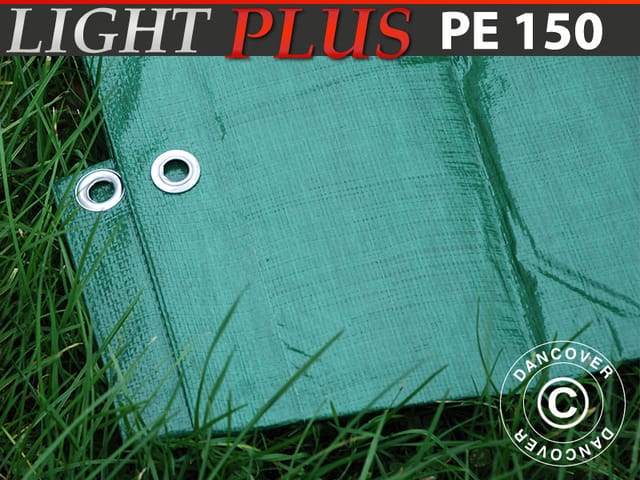 Plane Abdeckplane 3x4m, pe 150g/m², Grün