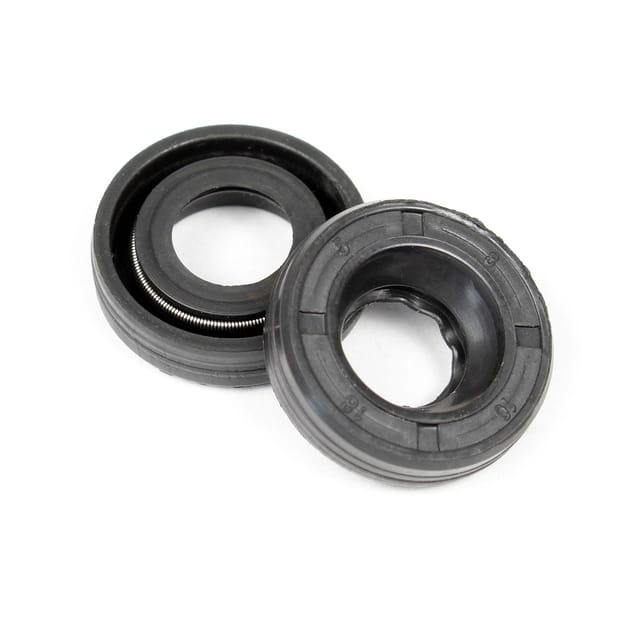 Wiltec - Ersatzteil 2x Radialwellendichtring – 24 x 11 x 4 mm – Innen-Ø 10 mm – Außen-Ø 18 mm – Simmerring – für Dieselpumpe Biodieselpumpe