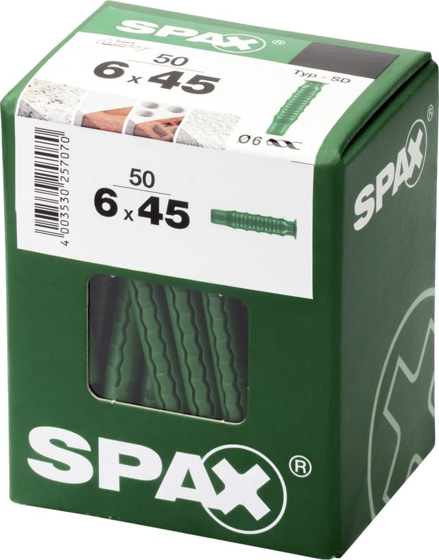 Spax - Spreizdübel 6.0 x 45 mm - 50 Stück Spreizdübel