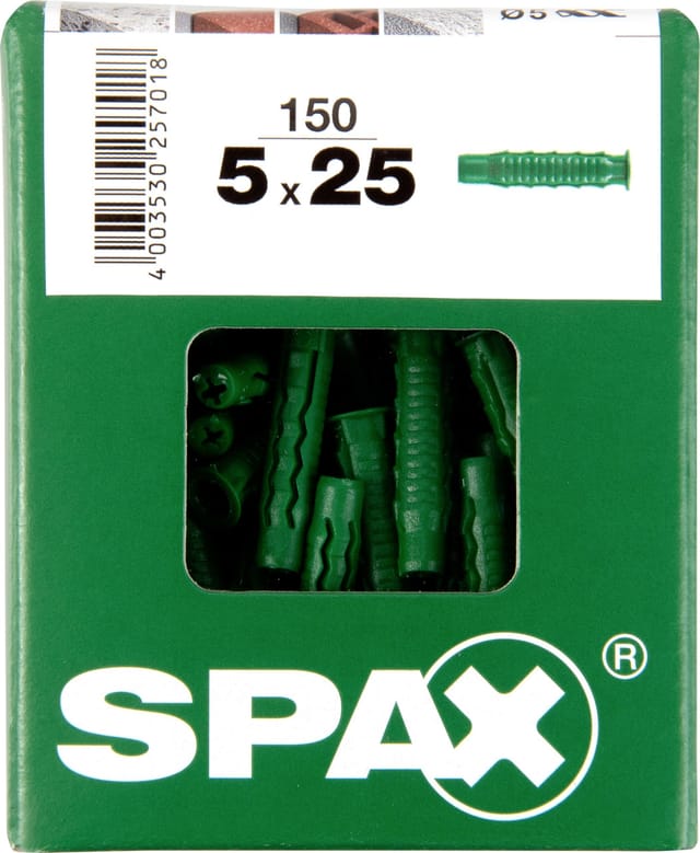 Spax - Spreizdübel 5.0 x 25 mm - 150 Stück Spreizdübel