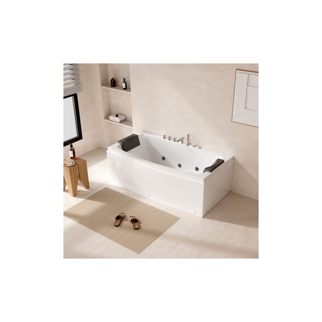 Home Deluxe - Whirlpool Badewanne noor 173 x 80 cm Whirlpool Badewanne Wanne Pool
