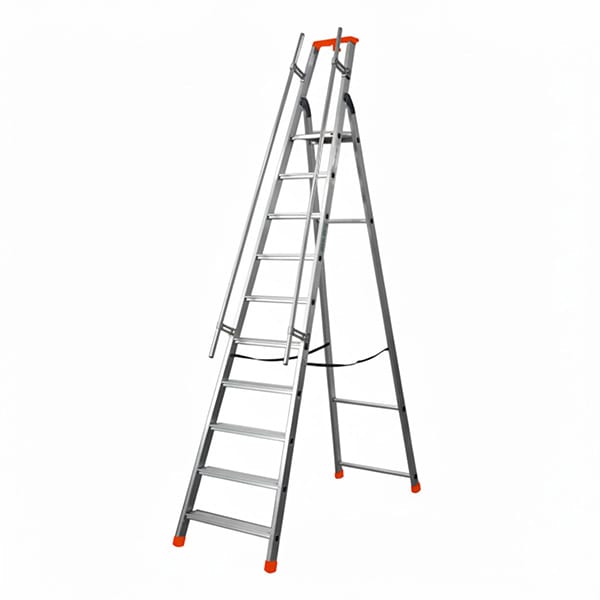 Matisère - Profi Stehleiter 9 Stufen - Maximale Arbeitshöhe 4.05m - Q60/9M
