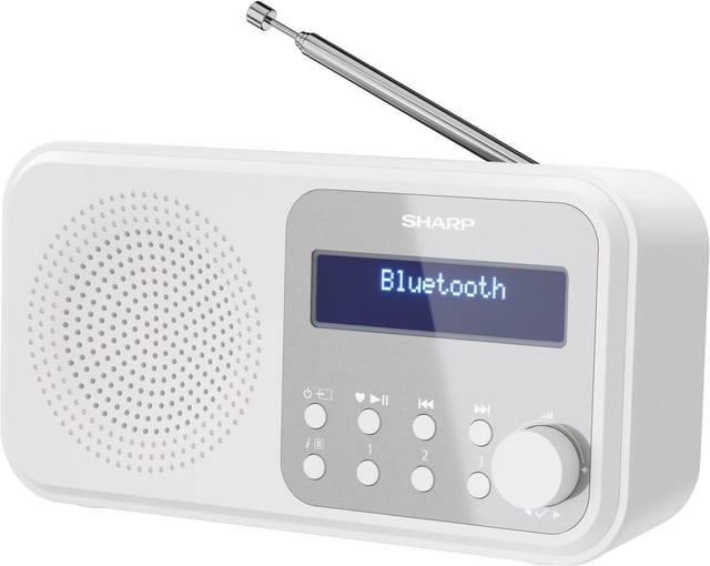 Sharp DR-P420 Tischradio DAB+, DAB, FM Bluetooth®, USB Weiß