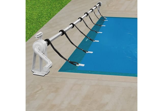Pool Aufroller für Solarfolie Poolabdeckung Aufrollvorrichtung Plane - Arebos