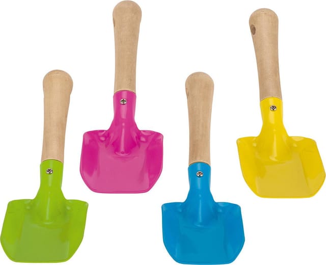 Kinderschaufel goki langlebiges Metall rosa 205 cm
