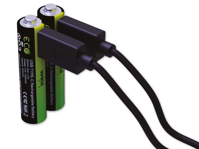Verico - Li-Ion-Akku Loop Energy aaa, mit usb-c Buchse, 2er Pack