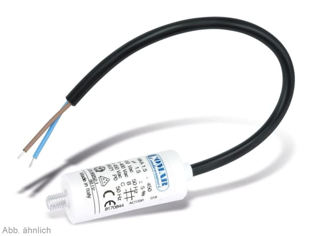 COMAR Motorkondensator, 30µF, 450V, Anschlussleitung