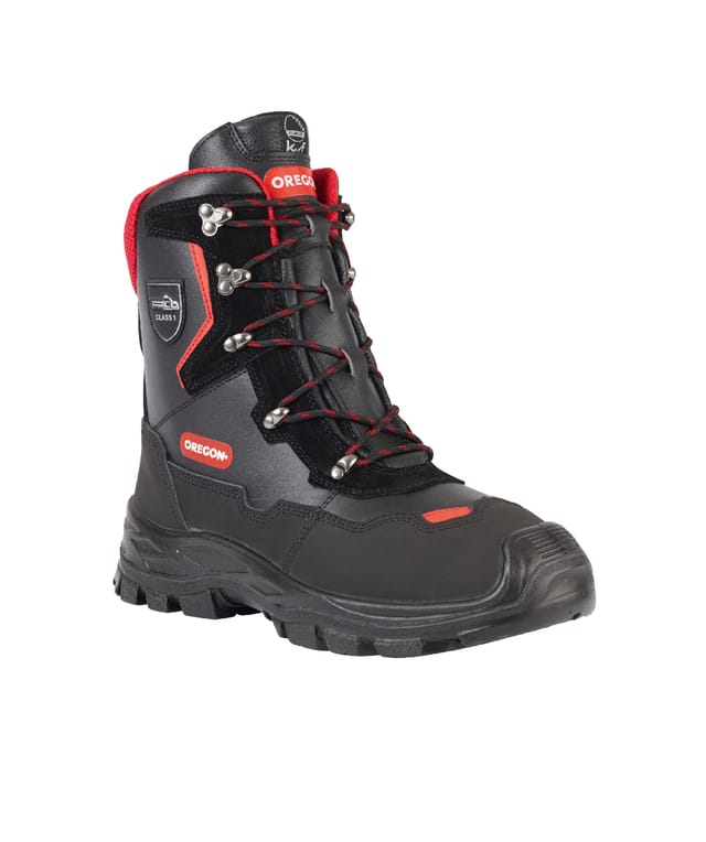 Oregon - Yukon Schnittschutz Stiefel Grösse 42 Forst Leder Class1 S2 en iso
