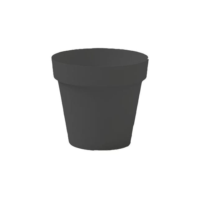 Runde Cleo-Vase Anthrazit - 50 cm