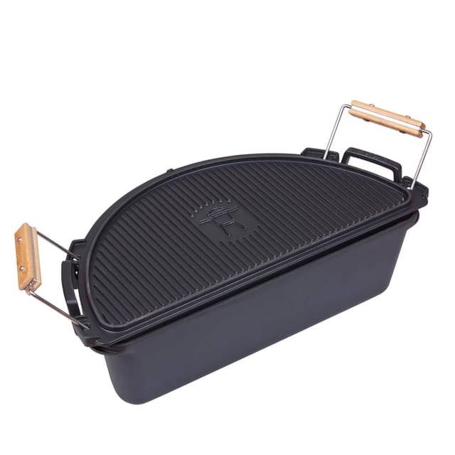 LeCHEF sgs Feuertopf Set Dutch Oven für LeChef aus Gusseisen 207063 - Monolith