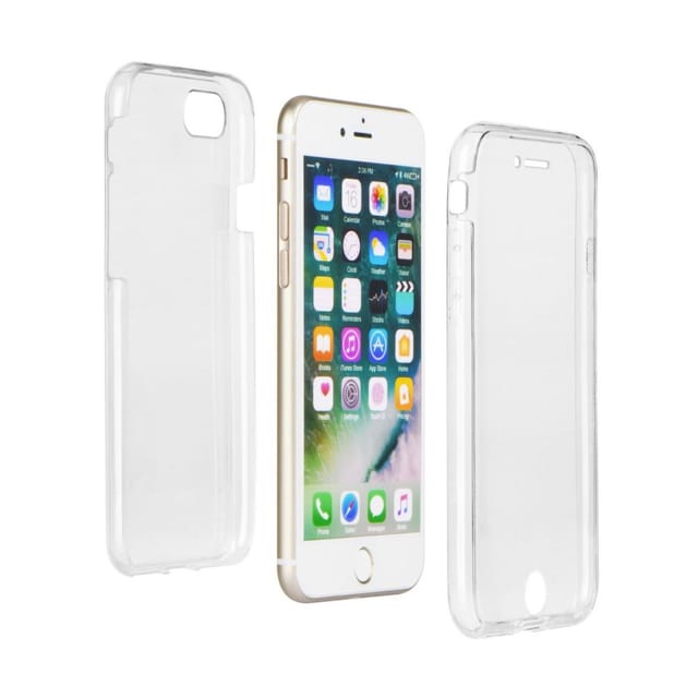 Markenlos - cofi1453® tpu 360° Rundum Full Body Schutzhülle kompatibel mit iPhone 13 Mini Silikon Hülle Etui Case Cover Silikontasche in Transparent