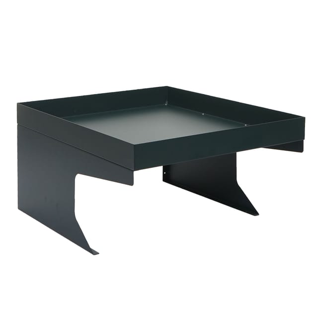 Mähroboter-Garage mit Pflanzkasten HHG-786, Dach Unterstand für Rasenmäher, Metall 37x60x70cm grün