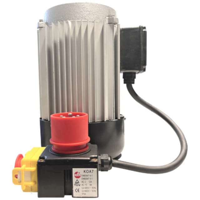 Ersatzmotor Industriemotor Hydraulikaggregat 400V 4,3kW + Schalter mit Not/Aus Funktion Motor Holzspalter