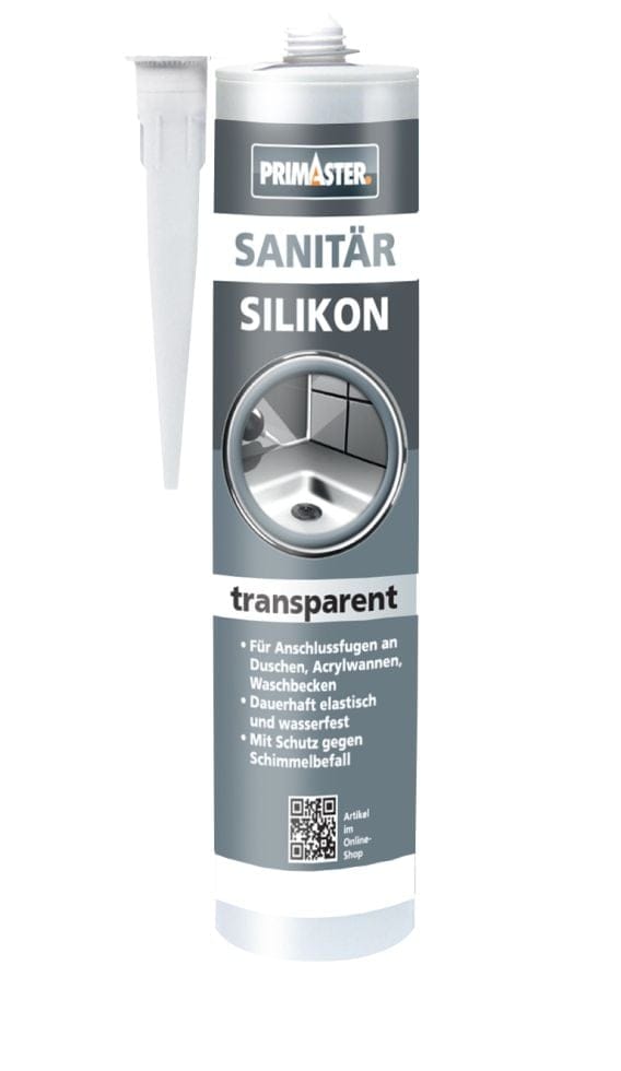 Sanitär Silikon transparent 310 ml Dichtstoff - Primaster