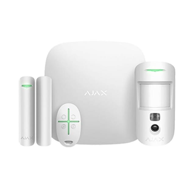 Ajax - Sicherheitssystem-Kit Weiß Starterkit Cam Plus 38174 AJHUB2KCP HUB2KCP