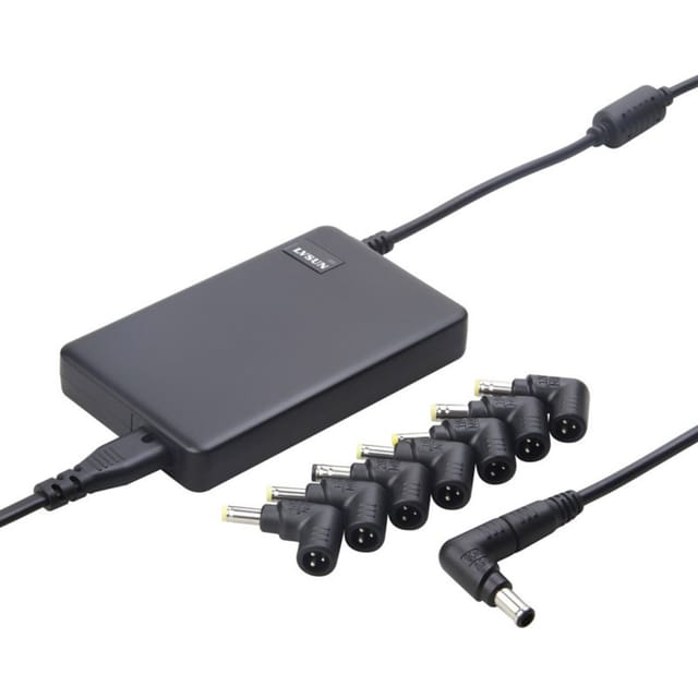 Lvsun - Ultra Slim usb Ladestation 90 w 1x usb-a, DC-Stecker 3.5 mm Schwarz Innenbereich