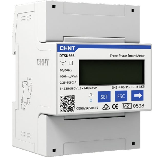 Chint G DTSU666 3×230/400V 5(80)A RS485 4PMID 313280 Drehstromzähler digital MID-konform: Ja 1 St