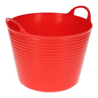Kerbl - Trog FlexBag Kunststofftrog 28 l rot Futtertrog Transporteimer Eimer