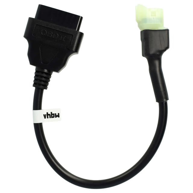 OBD2 Adapter 4Pin auf OBD2 16Pin kompatibel mit Honda cbr 500 r / ra (2013 - 2020), cbr 600 f (2011 - 2015) Motorrad - 28 cm - Vhbw