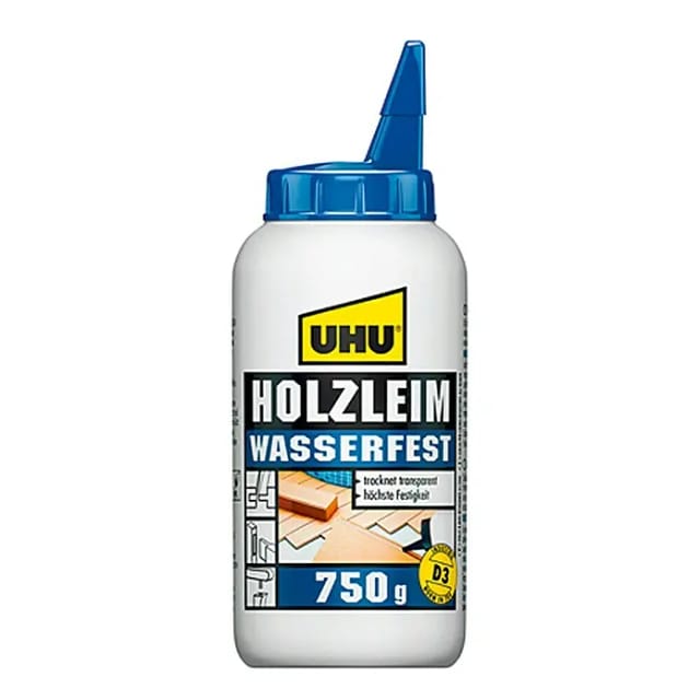 Holzleim Wasserfest Flasche ohne Lösungsmittel 750g - UHU