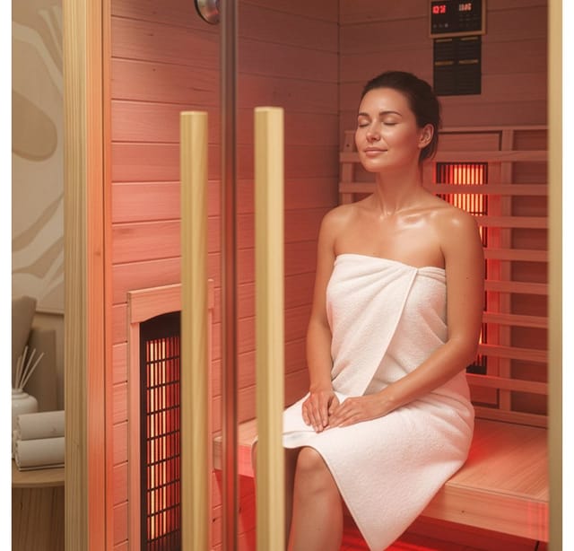Home Deluxe - Infrarotkabine sonora s - 90 x 90 cm für 1 Person Größe s Infrarotkabine Wärmekabine Infrarotsauna Sauna