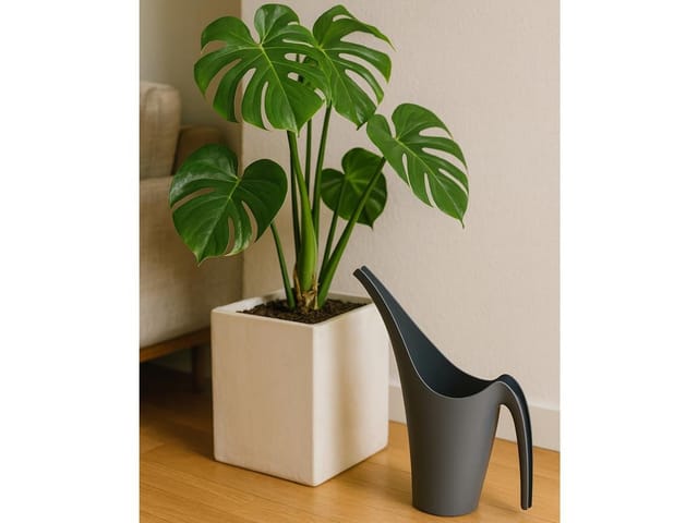 Prosperplast - Gießkanne Giraffe 1,5 Liter, Blumengießkanne Kunststoff, Anthrazit