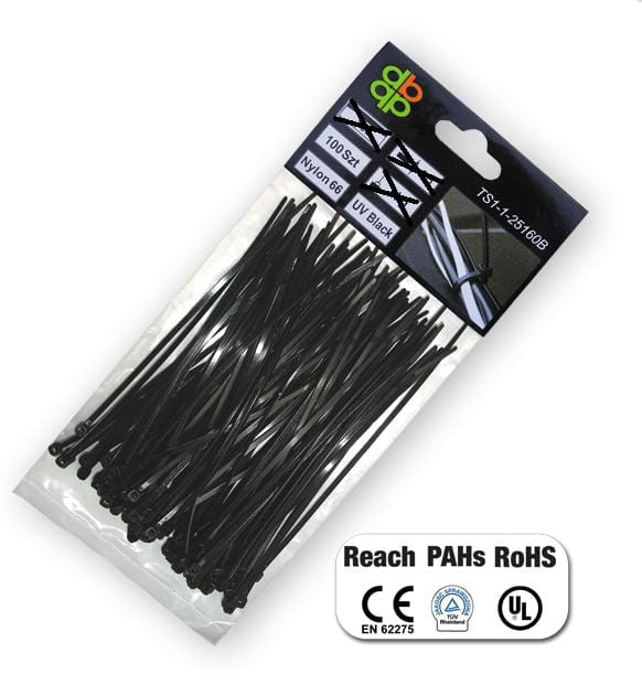 Bradas TS1146120B Clip Schwarz 100 Stück(e)