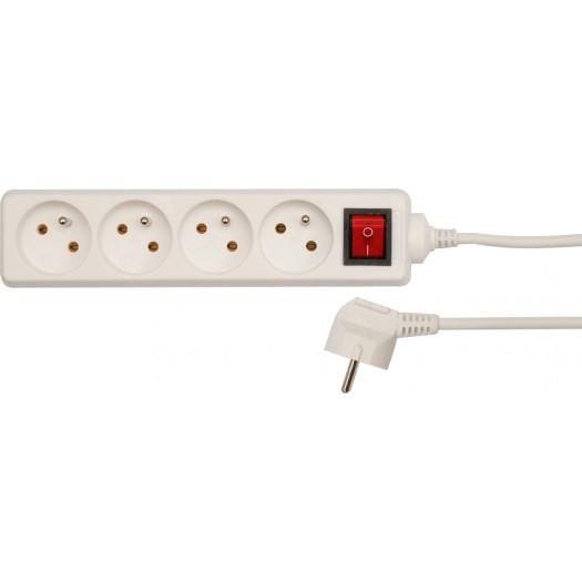 Toya - Elektro-Verlängerungskabel, 4 Schuko-Steckdosen, 1,5 m, mit Schalter 72525 vorel