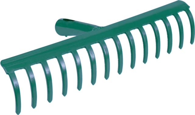 Metallrechen 34 cm, 14 Zinken, ohne Stiel