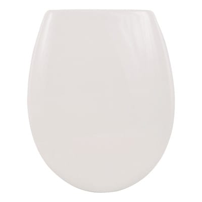 Calmwaters® Nachhaltiger Toilettendeckel, Made in EU, WC-Sitz mit Absenkautomatik, 100% recycelter Kunststoff, abnehmbar, Top-Fix, Rezyklat in Weiß