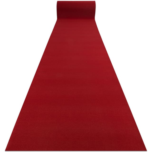 Läufer Antirutsch rumba 1974 Hochzeit einfarbig rotwein, rot 100cm red 100x300 cm
