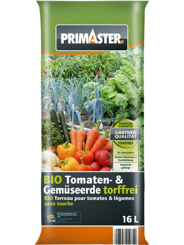 Bio Tomaten- & Gemüseerde 16 l torffrei Erde - Primaster