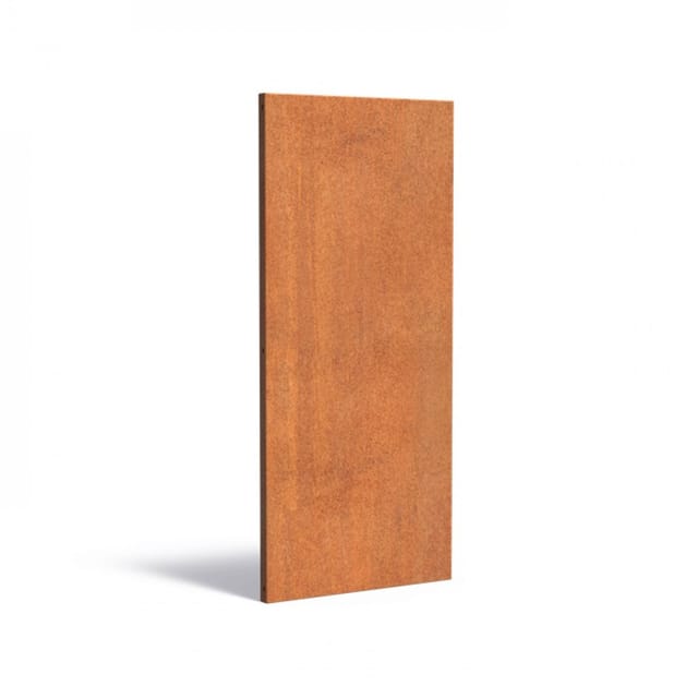 Paneel Basic Cortenstahl 80x180 cm Gartenpaneel Sichtschutz Paneel Garten Deko Wand - Adezz