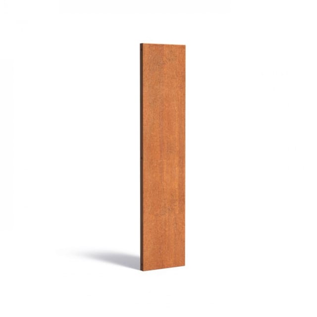 Paneel Basic Cortenstahl 40x180 cm Gartenpaneel Sichtschutz Paneel Garten Deko Wand - Adezz