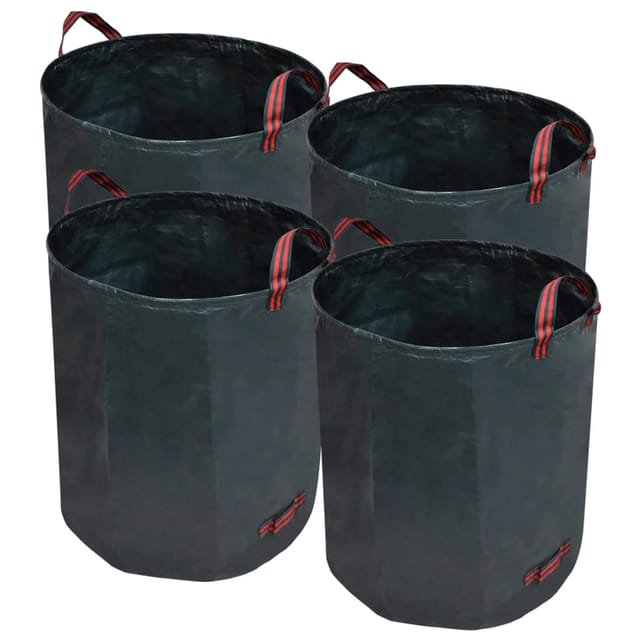Garten-Abfallbeutel Grün 4 Stück 272 l 150 g/ m² Vidaxl