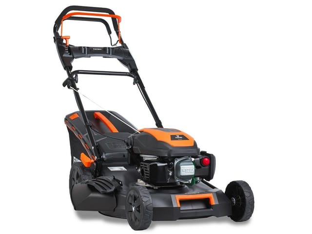 Fuxtec - 4in1 Benzin Rasenmäher mit flexiblem Antrieb -4PS Leistung, 51cm Schnittbreite & 7-stufige Höhenverstellung 25mm-75mm, 4-Takt - 60L