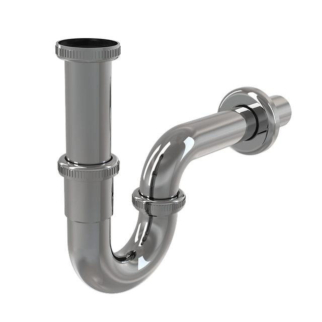 Alcadrain - Röhrengeruchverschluss "u" für die Waschbecken DN32 mit einer Überwurfmutter 5/4', Metall