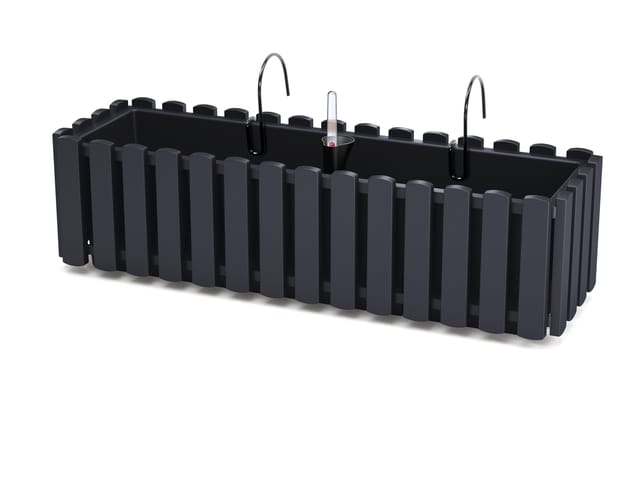 Prosperplast Balkonpflanzenhalter BOARDEE FENCE W Anthrazit 58 cm