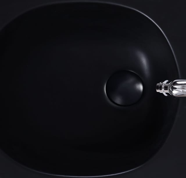 Glasdeals - Pop-Up für Bidet(matt schwarz) - Schwarz