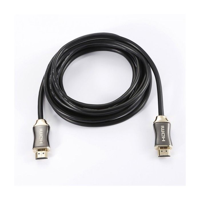 Hdmi-kabel Männlich/männlich 2.0a 5m Schwarz High Speed - 4k@50/60hz - Ultra Hd - Goldstecker