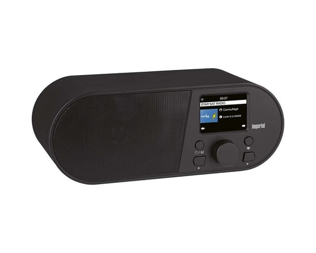 I105 Internet Tischradio Internet aux, usb, wlan, Internetradio Weckfunktion Schwarz - Imperial
