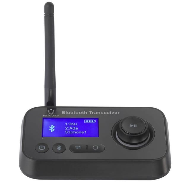 Renkforce RF-BTR-210 Bluetooth® Musik-Sender/Empfänger Bluetooth Version: 5.0 10 m integrierte LED-A