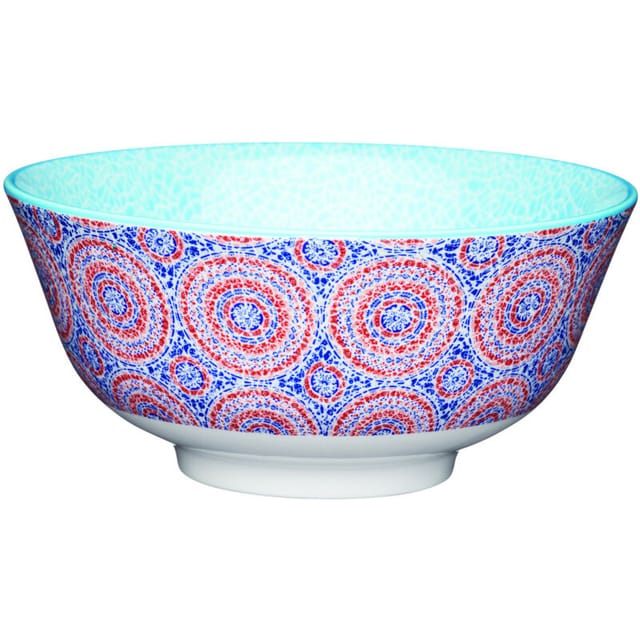 Kitchen Craft - Mosaik Schale aus emailliertem Steingut, Multicolour, 15,5x7,5cm, 15,5x7,5cm