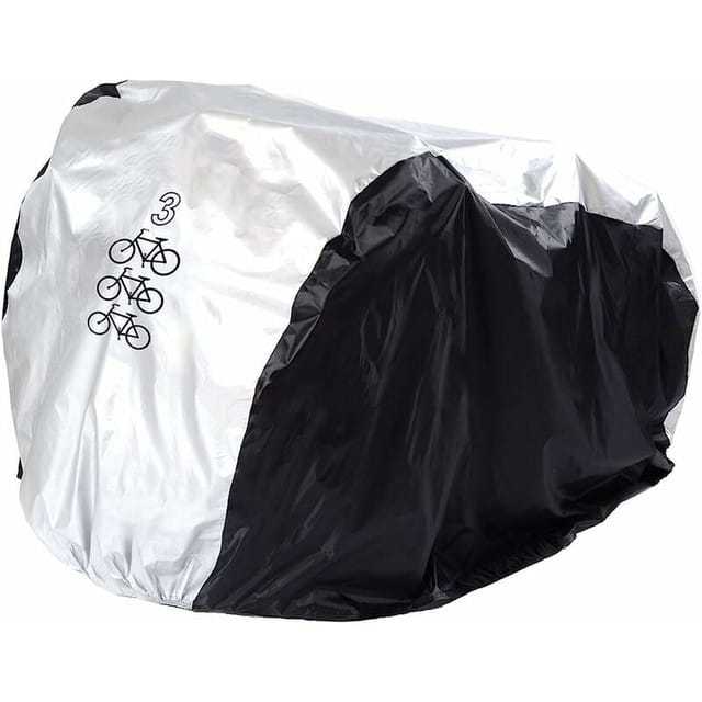 Fahrradabdeckung Wasserdicht Polyester Silber/schwarz (200 X 105 X 110 Cm)