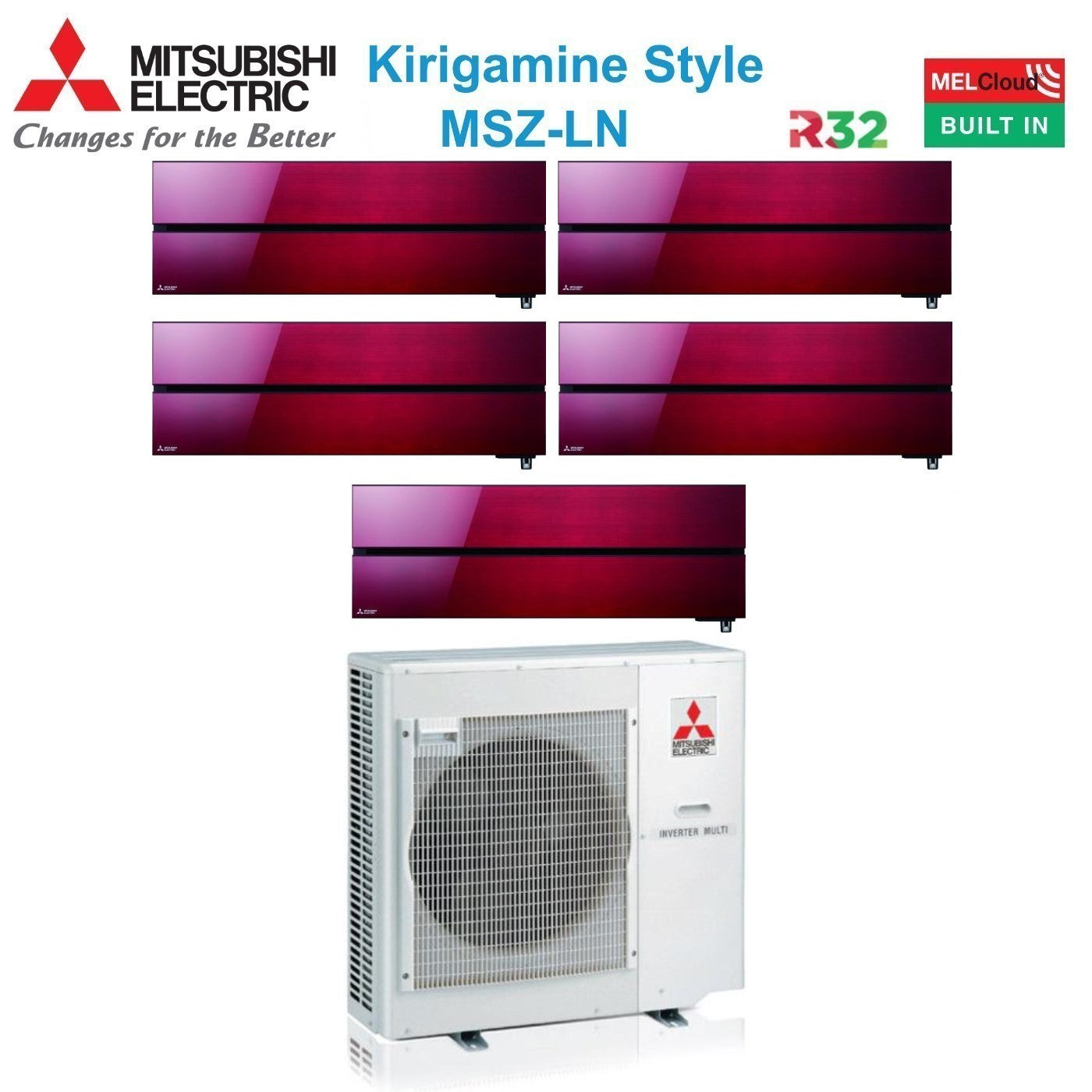 Klimaanlage Mitsubishi Electric Msz-ln 2,5 Kw Kühlung 3,2 Kw Heizung