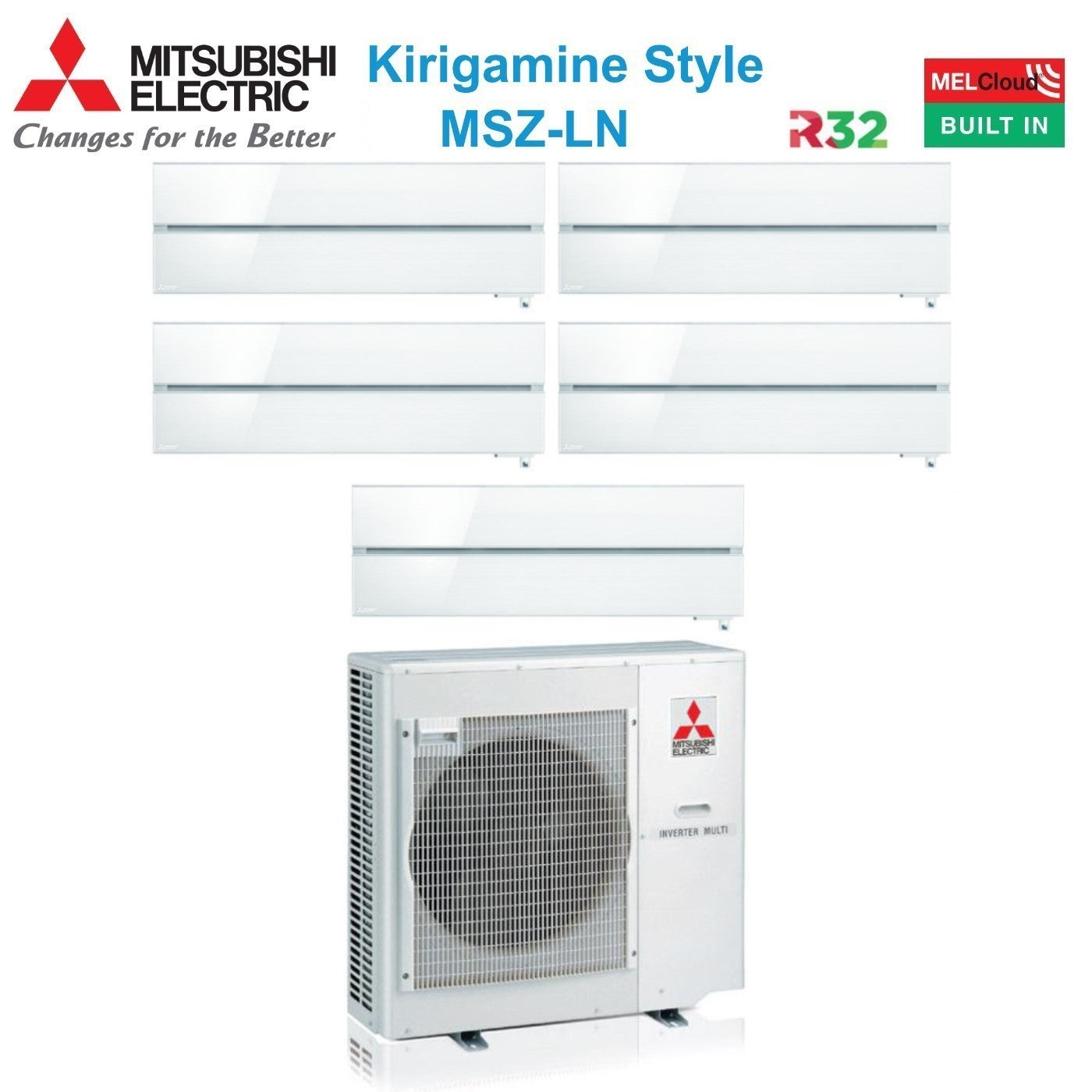 Klimaanlage Mitsubishi Electric Msz-ln 10 2 Kw Kühlung Inverter