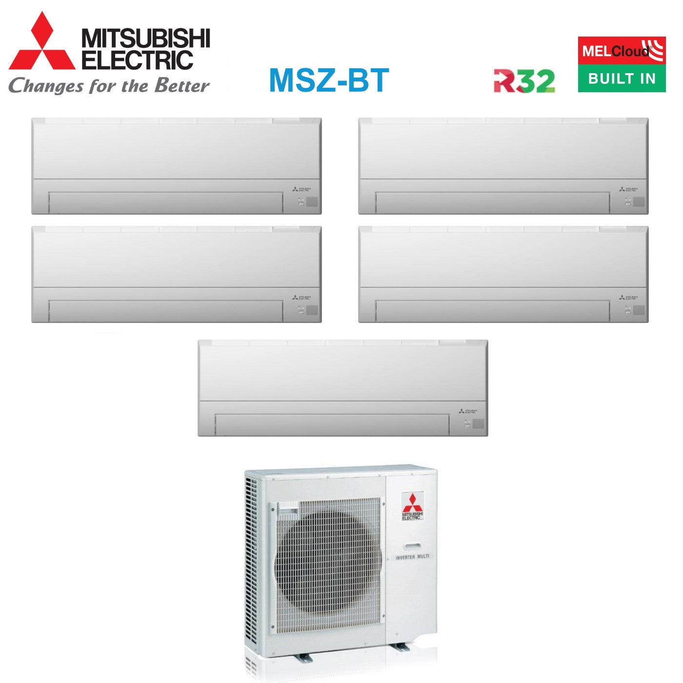 Klimaanlage Mitsubishi Electric Msz-bt 10.2 Kw 71 Kg